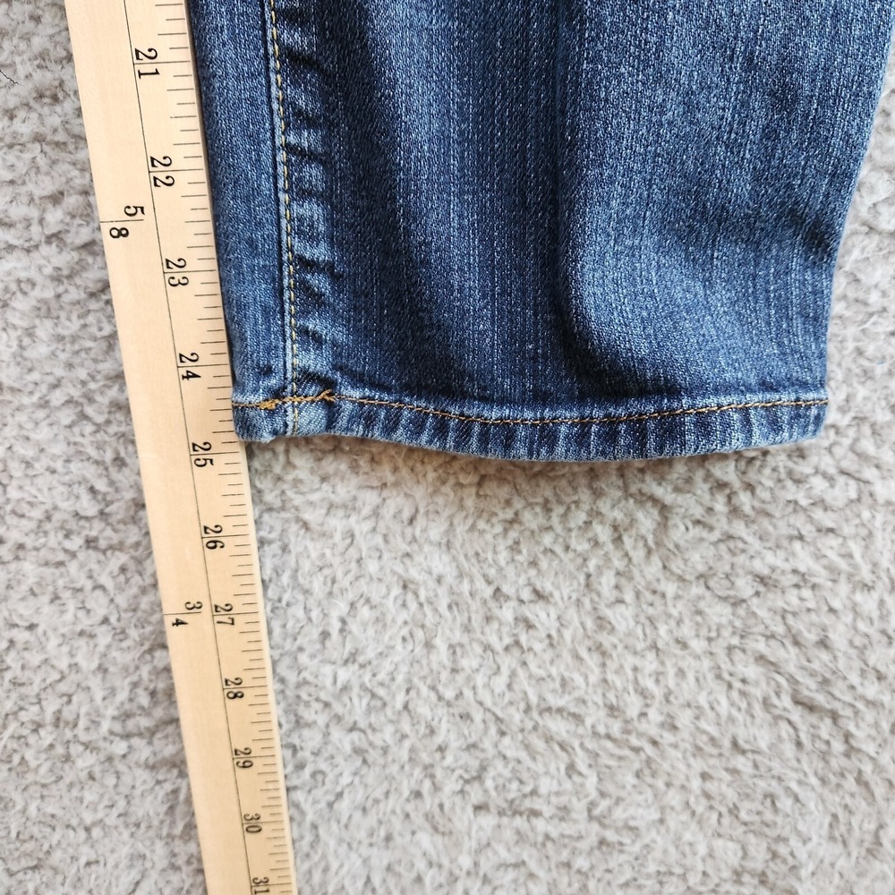 Lucky Brand Jeans Women's 12 Blue Denim Cotton Stretch Straight‎ Leg Made in USA - Picture 3 of 12